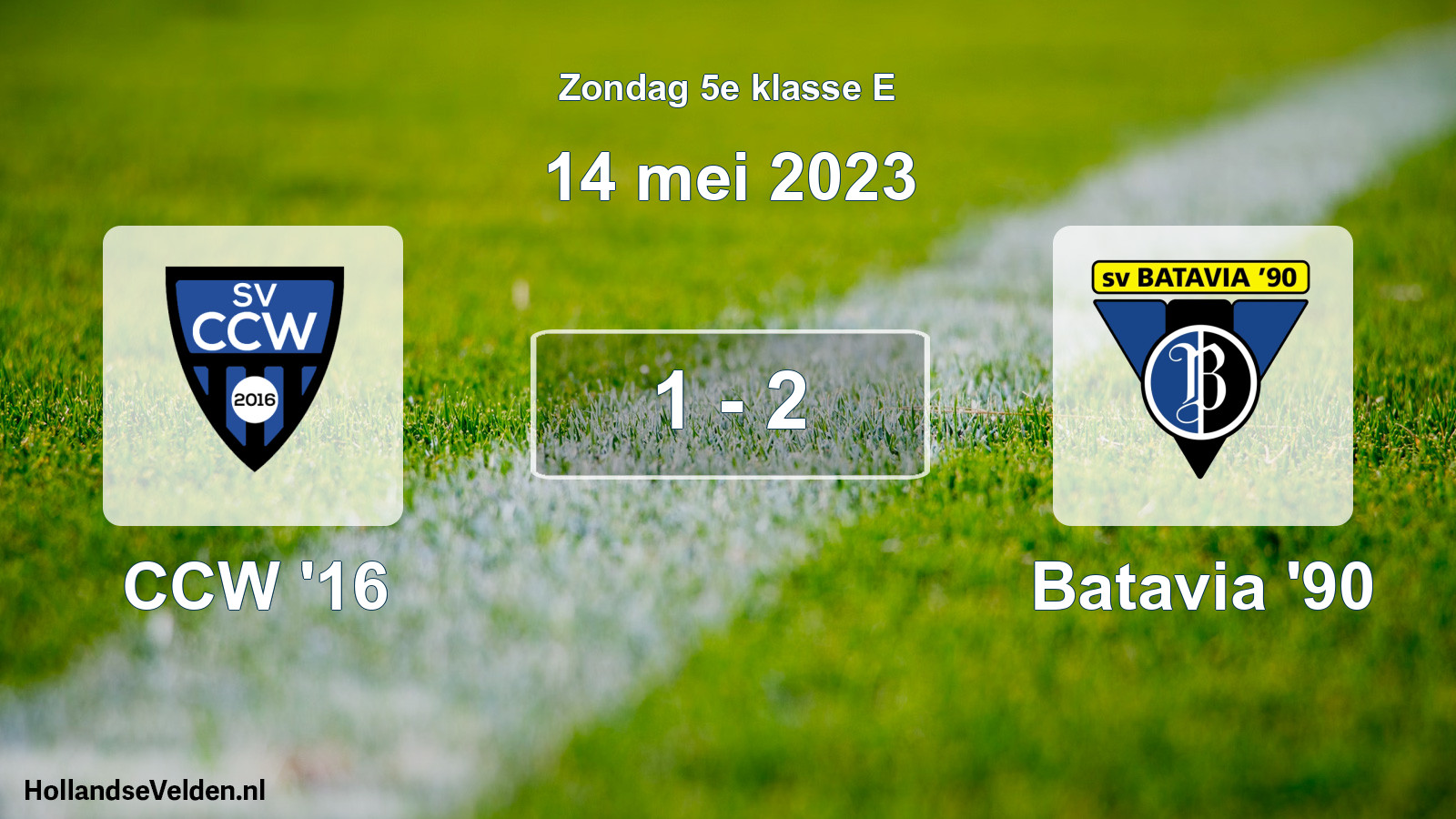 Total number of matches played: CCW '16 - Batavia '90 1 - 2 (14 May 2023)