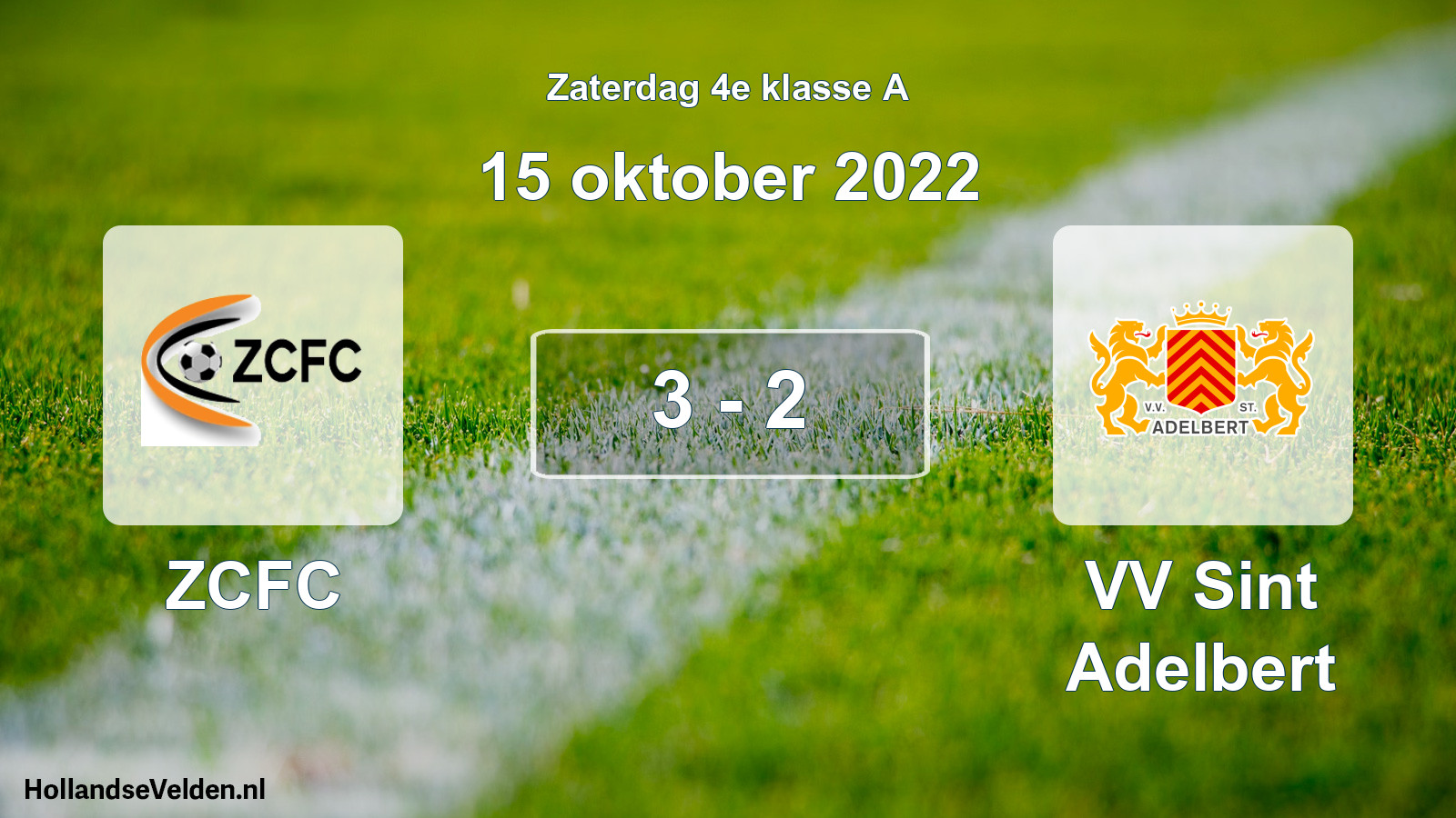 Total number of matches played: ZCFC - VV Sint Adelbert 3 - 2 (15 October 2022)
