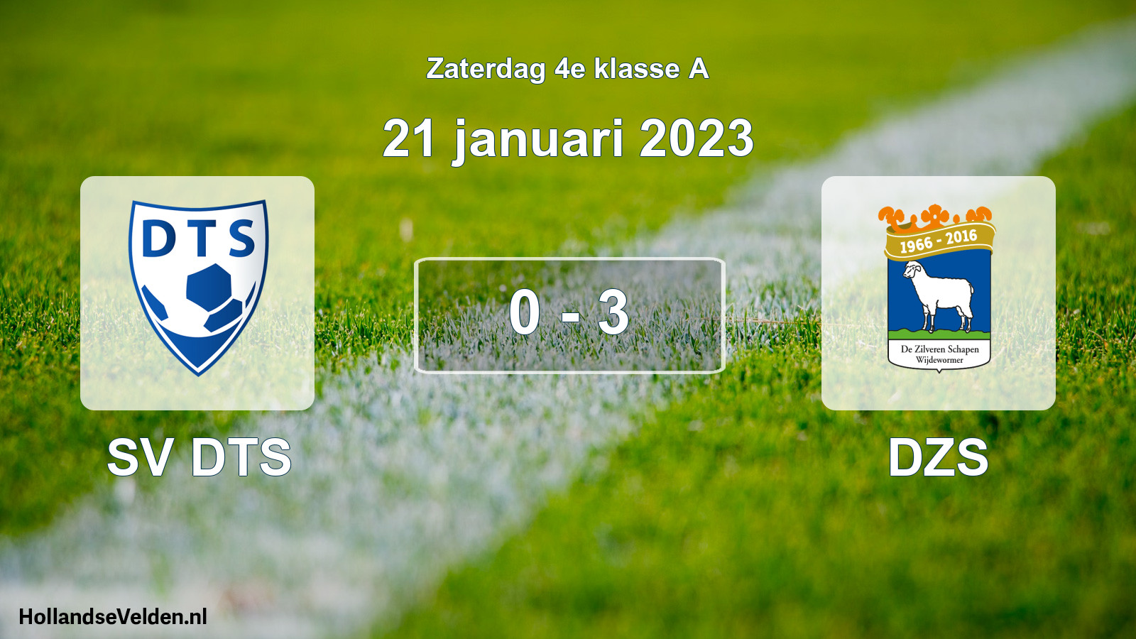 Total number of matches played: SV DTS - DZS 0 - 3 (21 January 2023)