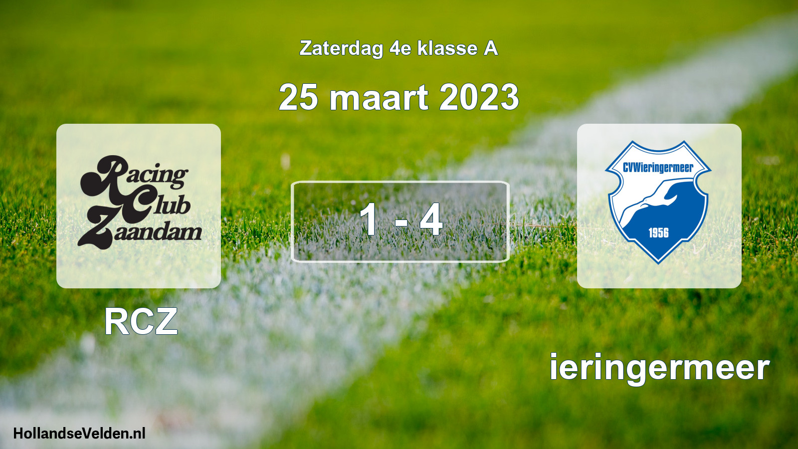 Total number of matches played: RCZ - Wieringermeer 1 - 4 (25 March 2023)