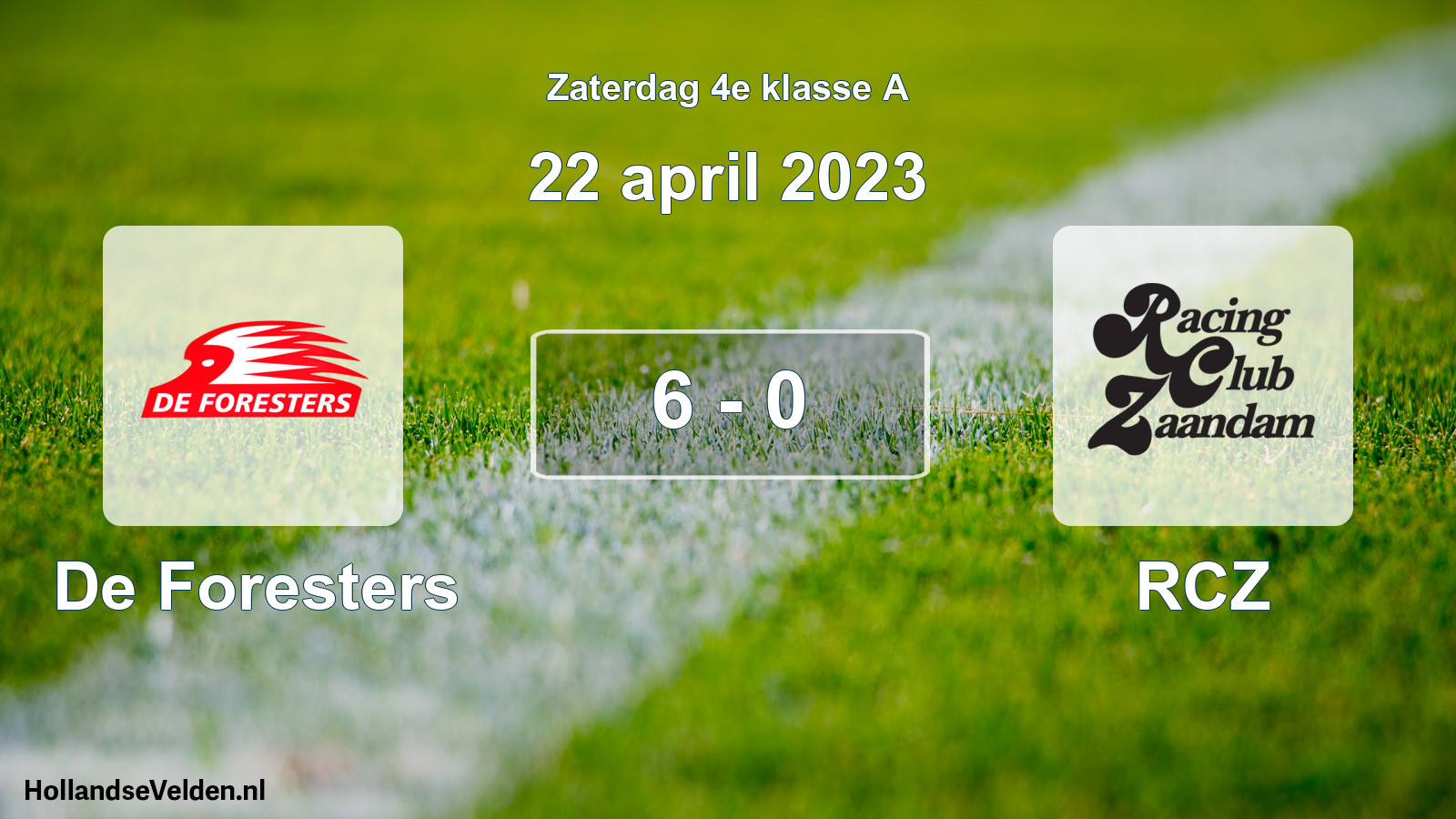 Total number of matches played: De Foresters - RCZ 6 - 0 (22 April 2023)