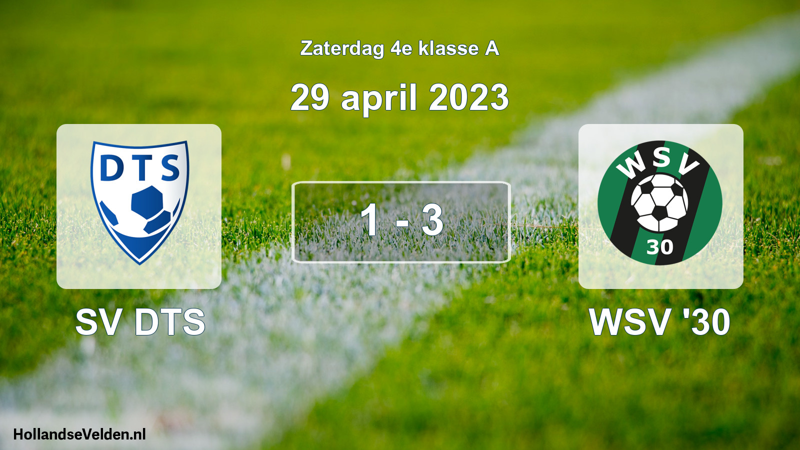 Total number of matches played: SV DTS - WSV '30 1 - 3 (29 April 2023)