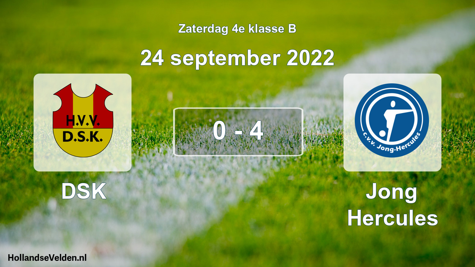 Total number of matches played: DSK - Jong Hercules 0 - 4 (24 September 2022)