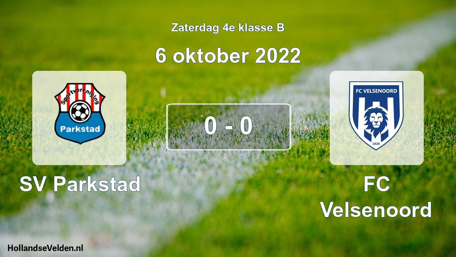 Total number of matches played: SV Parkstad - FC Velsenoord 0 - 0 (6 October 2022)