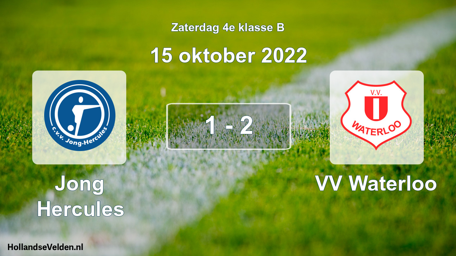 Total number of matches played: Jong Hercules - VV Waterloo 1 - 2 (15 October 2022)