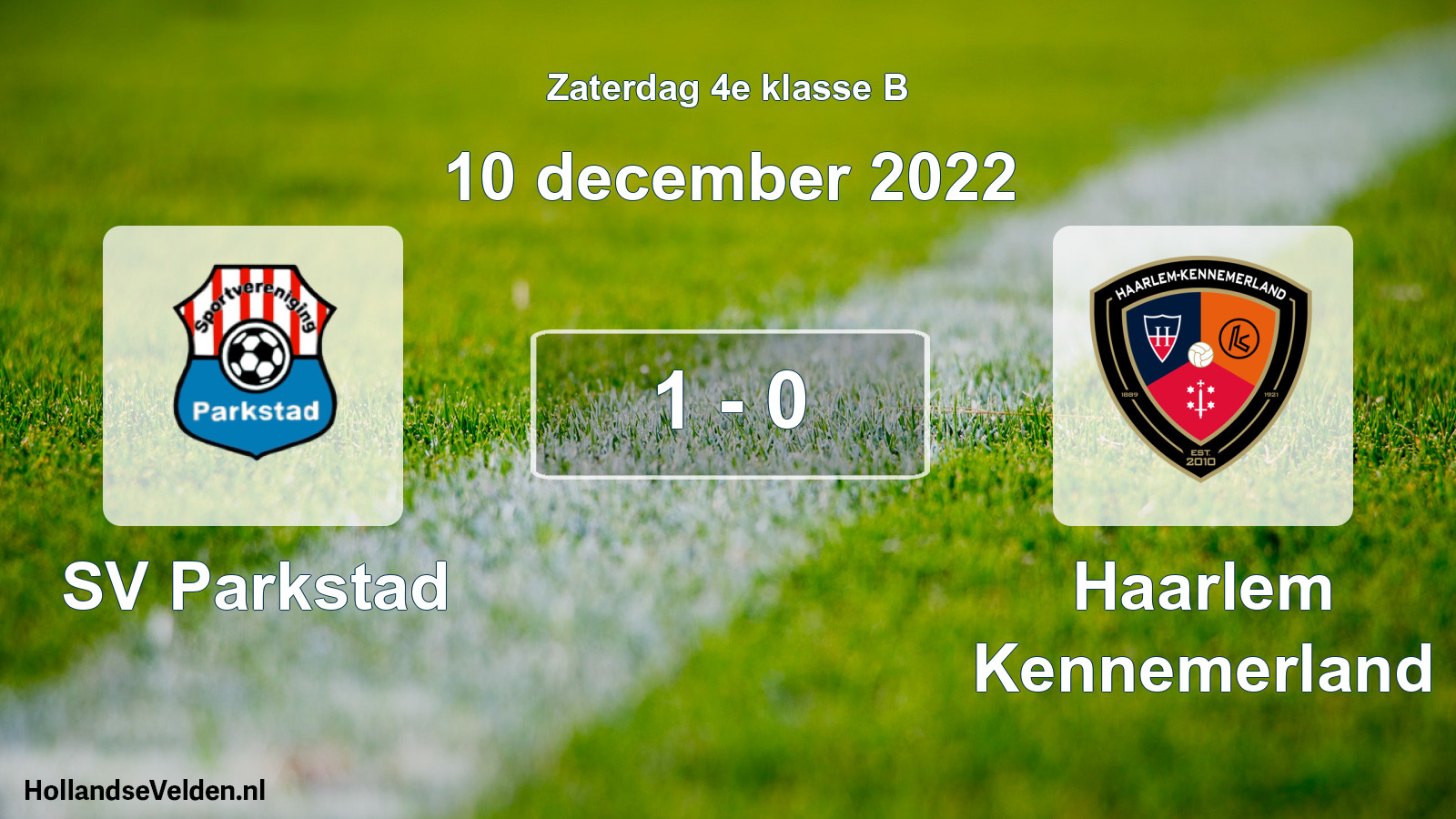 Total number of matches played: SV Parkstad - Haarlem Kennemerland 1 - 0 (10 December 2022)