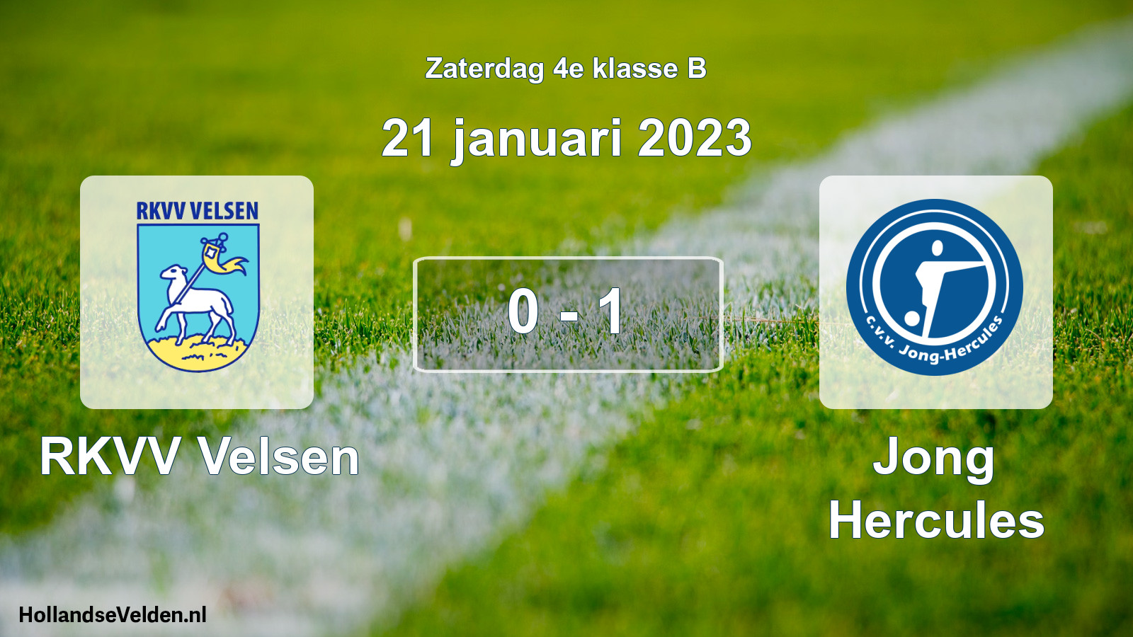 Total number of matches played: RKVV Velsen - Jong Hercules 0 - 1 (21 January 2023)