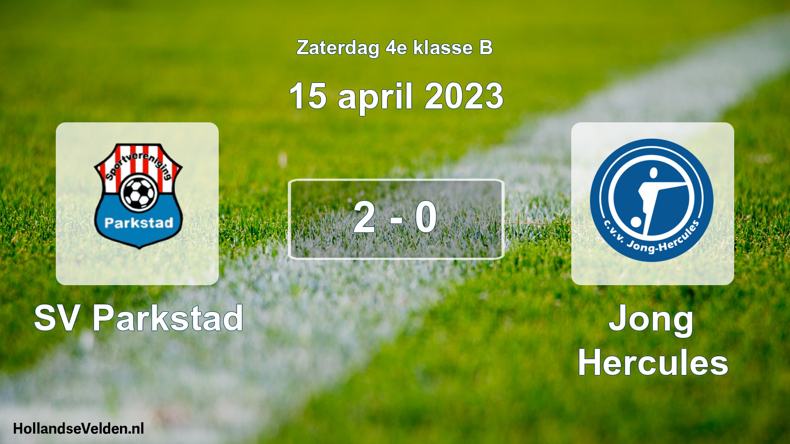 Total number of matches played: SV Parkstad - Jong Hercules 2 - 0 (15 April 2023)