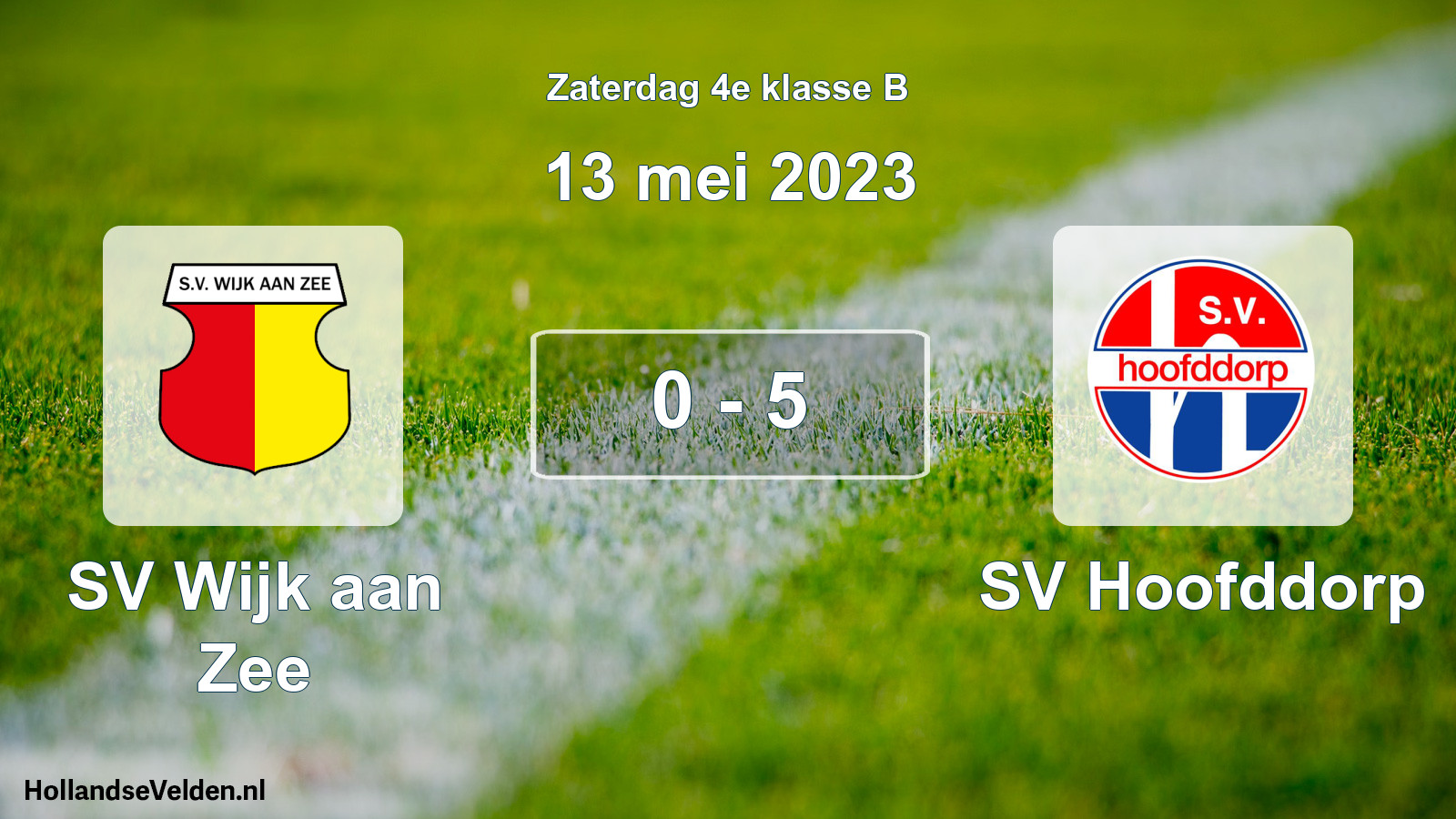 Total number of matches played: SV Wijk aan Zee - SV Hoofddorp 0 - 5 (13 May 2023)