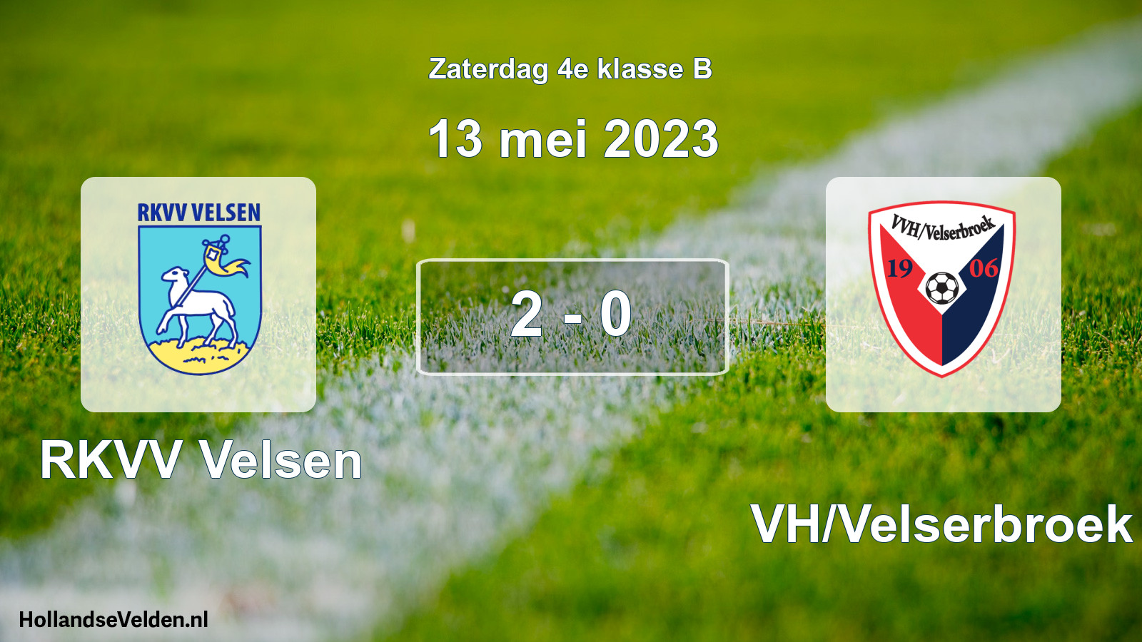 Total number of matches played: RKVV Velsen - VVH/Velserbroek 2 - 0 (13 May 2023)