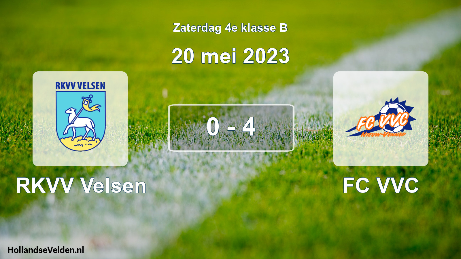 Total number of matches played: RKVV Velsen - FC VVC 0 - 4 (20 May 2023)