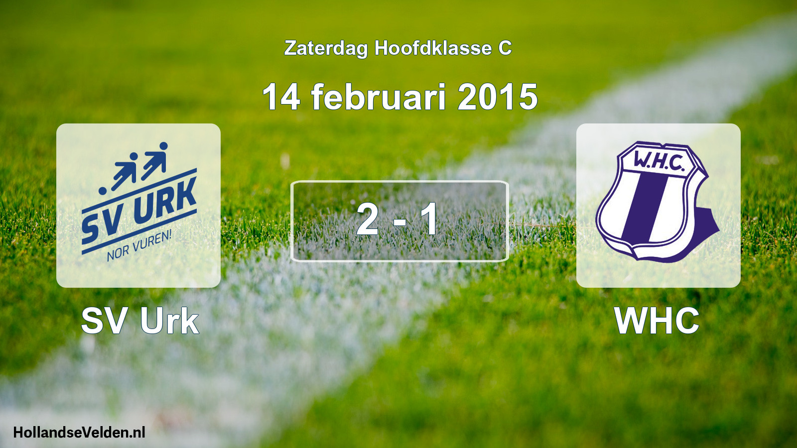 Total number of matches played: SV Urk - WHC 2 - 1 (14 February 2015)