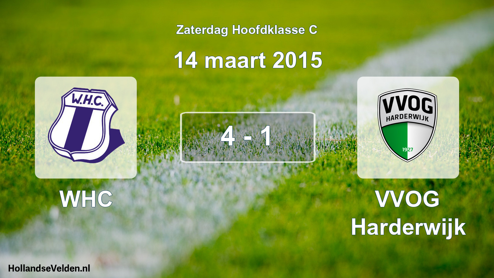 Total number of matches played: WHC - VVOG Harderwijk 4 - 1 (14 March 2015)