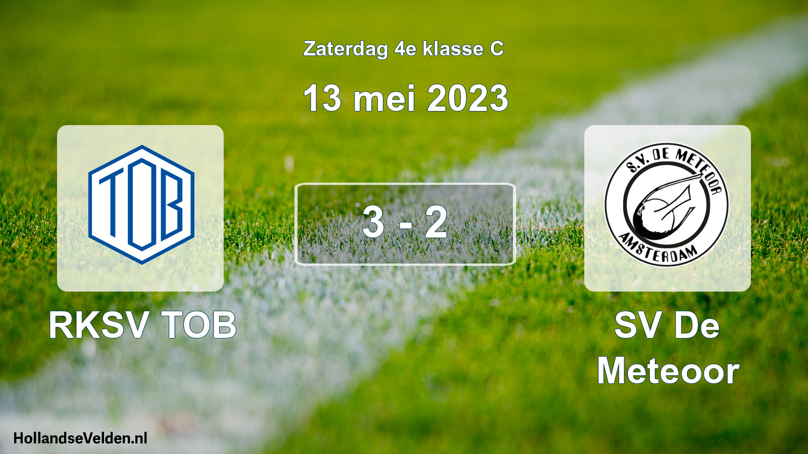 Total number of matches played: RKSV TOB - SV De Meteoor 3 - 2 (13 May 2023)