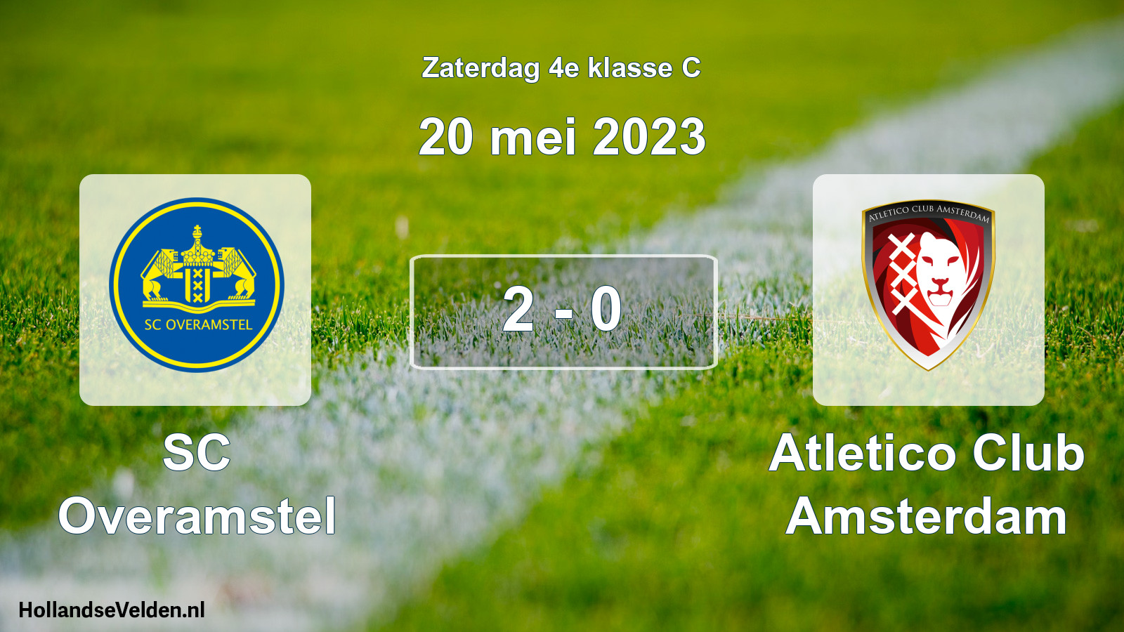 Total number of matches played: SC Overamstel - Atletico Club Amsterdam 2 - 0 (20 May 2023)