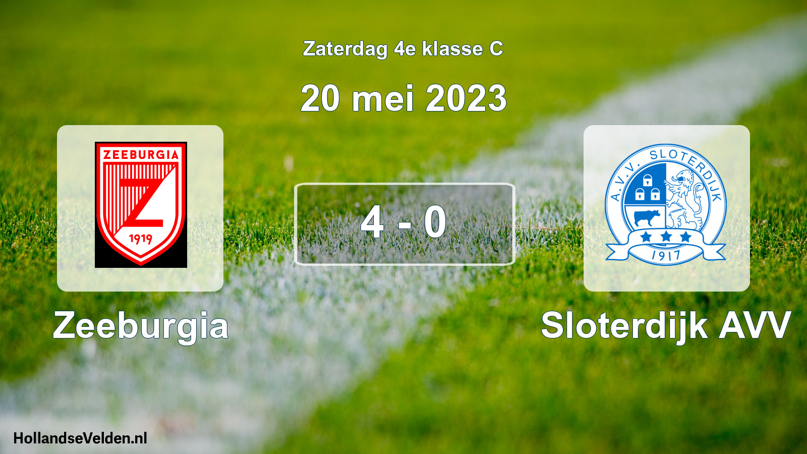 Total number of matches played: Zeeburgia - Sloterdijk AVV 4 - 0 (20 May 2023)