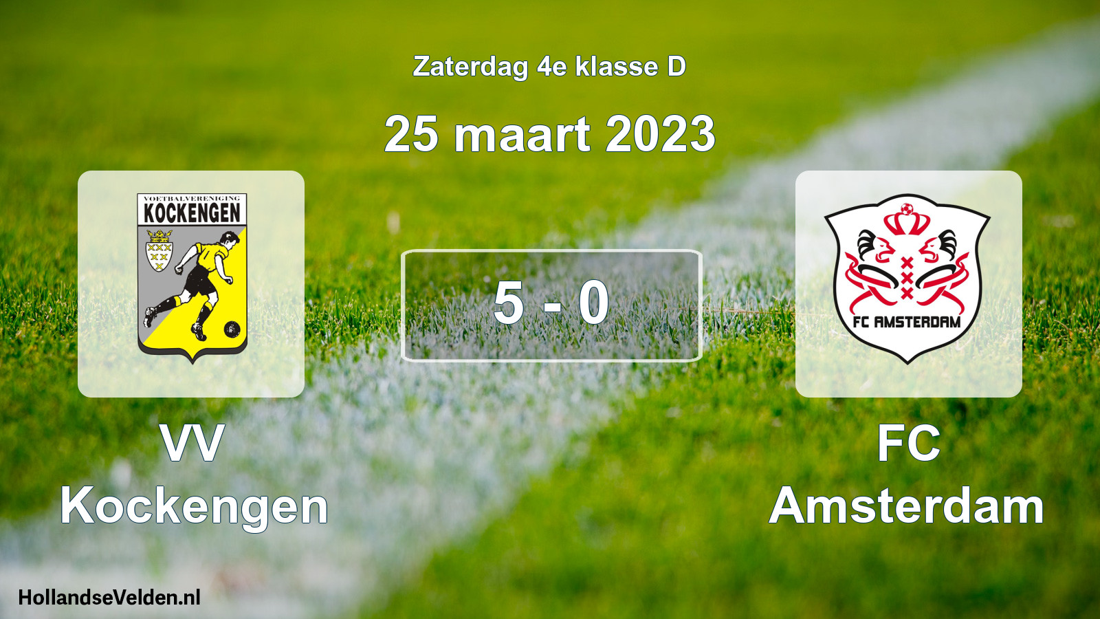 Total number of matches played: VV Kockengen - FC Amsterdam 5 - 0 (25 March 2023)