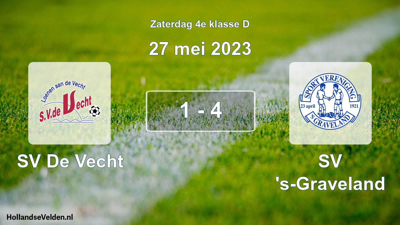 Total number of matches played: SV De Vecht - SV 's-Graveland 1 - 4 (27 May 2023)