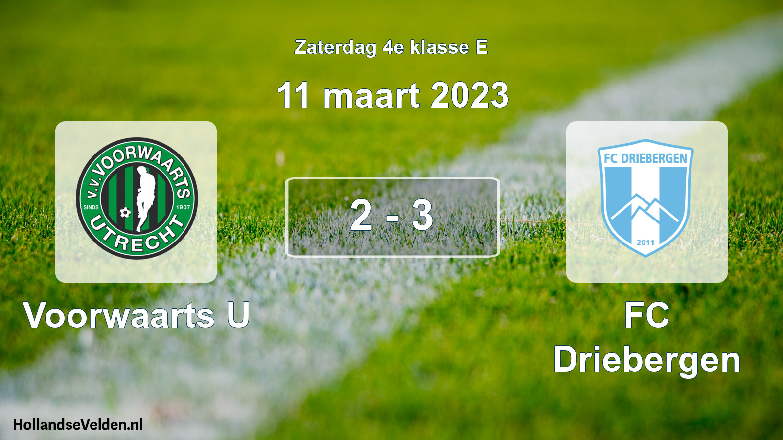 Total number of matches played: Voorwaarts U - FC Driebergen 2 - 3 (11 March 2023)