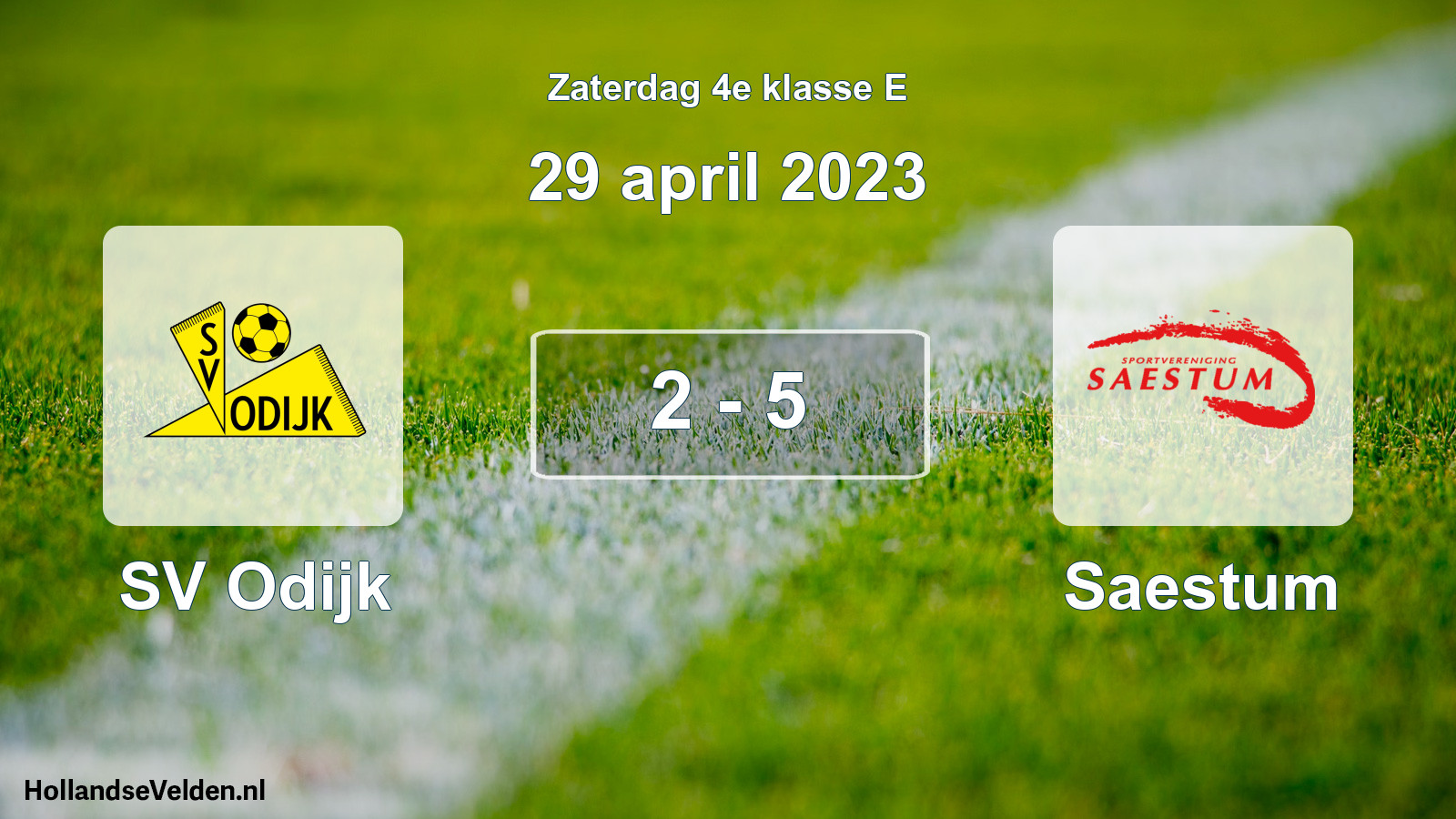 Total number of matches played: SV Odijk - Saestum 2 - 5 (29 April 2023)