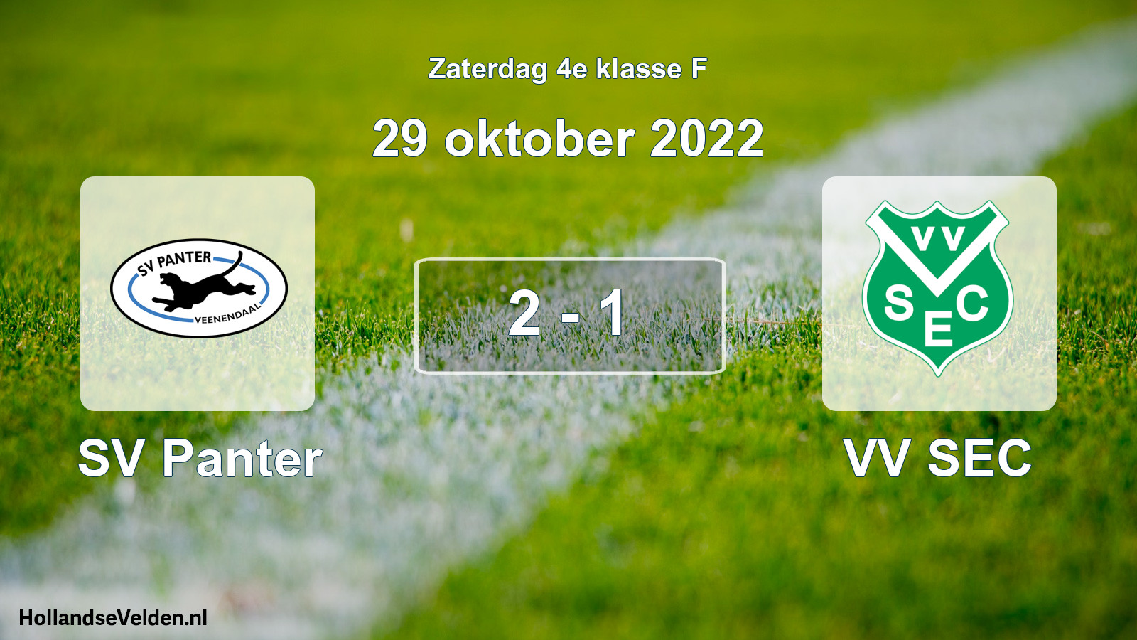 Total number of matches played: SV Panter - VV SEC 2 - 1 (29 October 2022)