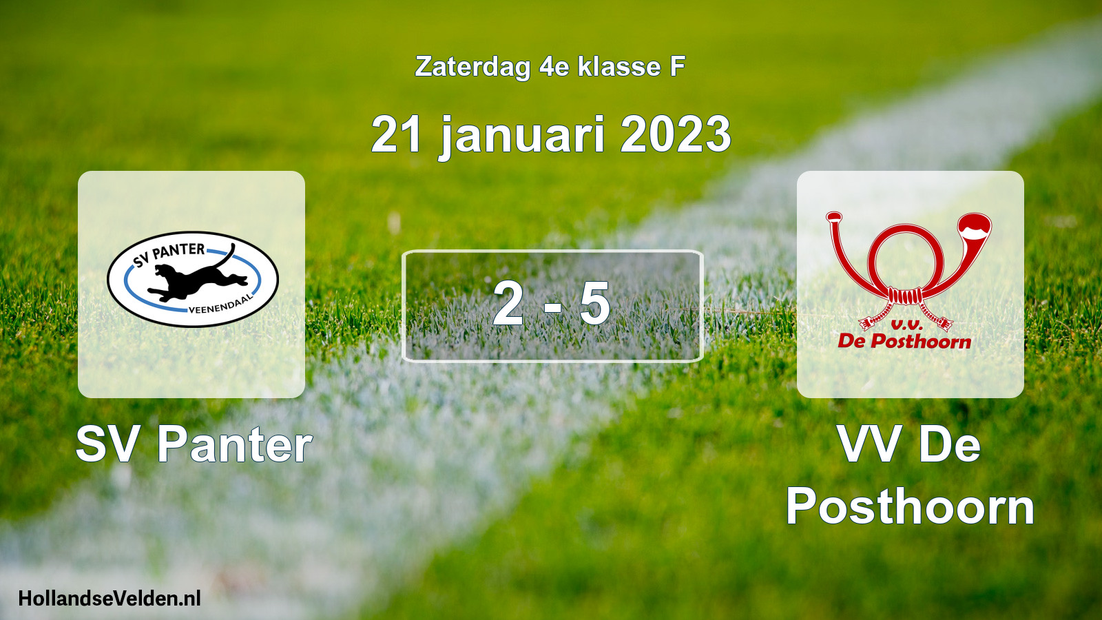 Total number of matches played: SV Panter - VV De Posthoorn 2 - 5 (21 January 2023)