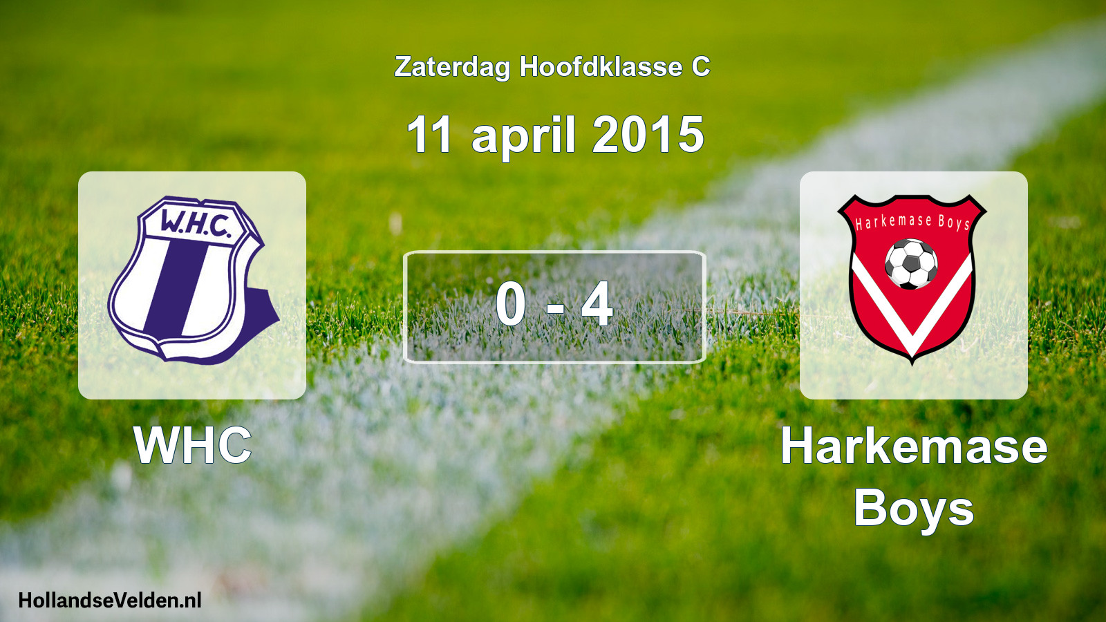 Total number of matches played: WHC - Harkemase Boys 0 - 4 (11 April 2015)