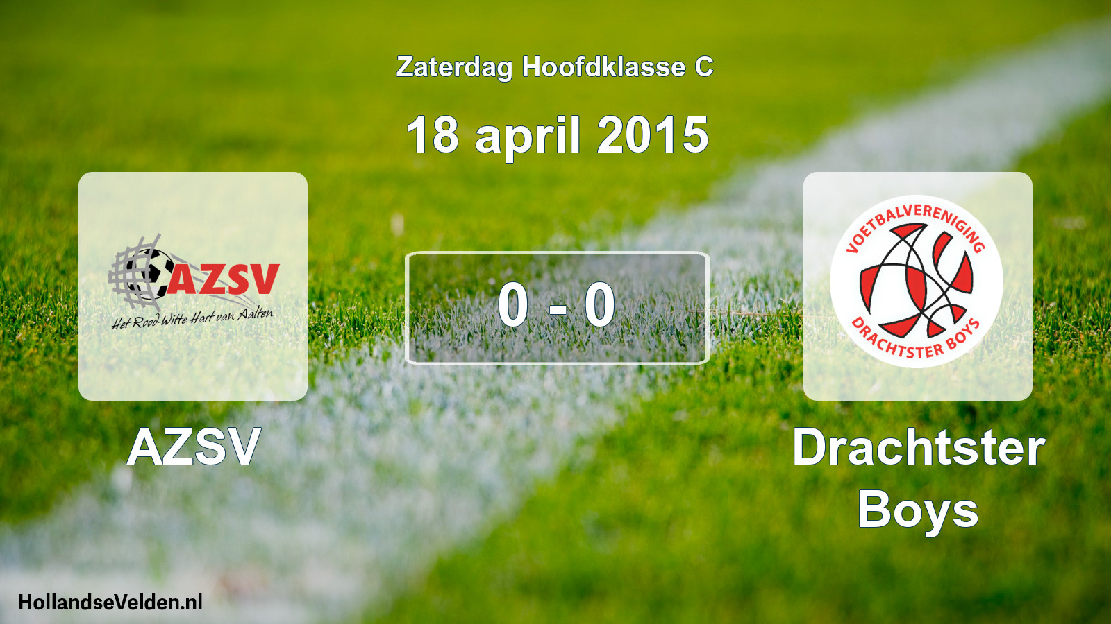 Total number of matches played: AZSV - Drachtster Boys 0 - 0 (18 April 2015)