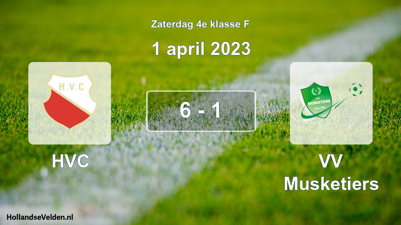 Total number of matches played: HVC - VV Musketiers 6 - 1 (1 April 2023)