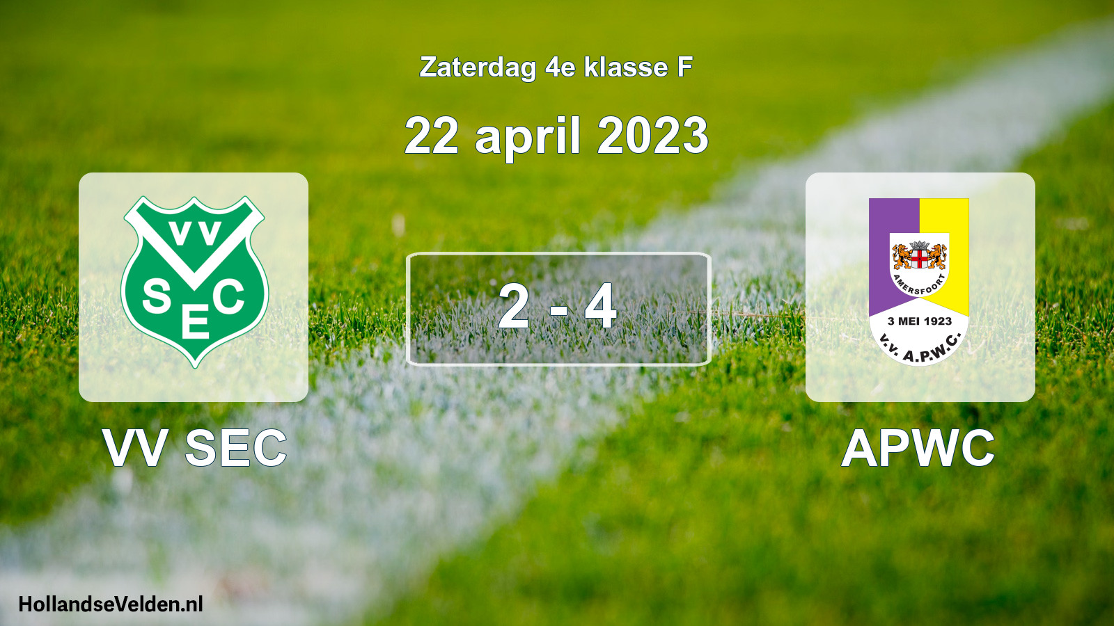 Total number of matches played: VV SEC - APWC 2 - 4 (22 April 2023)