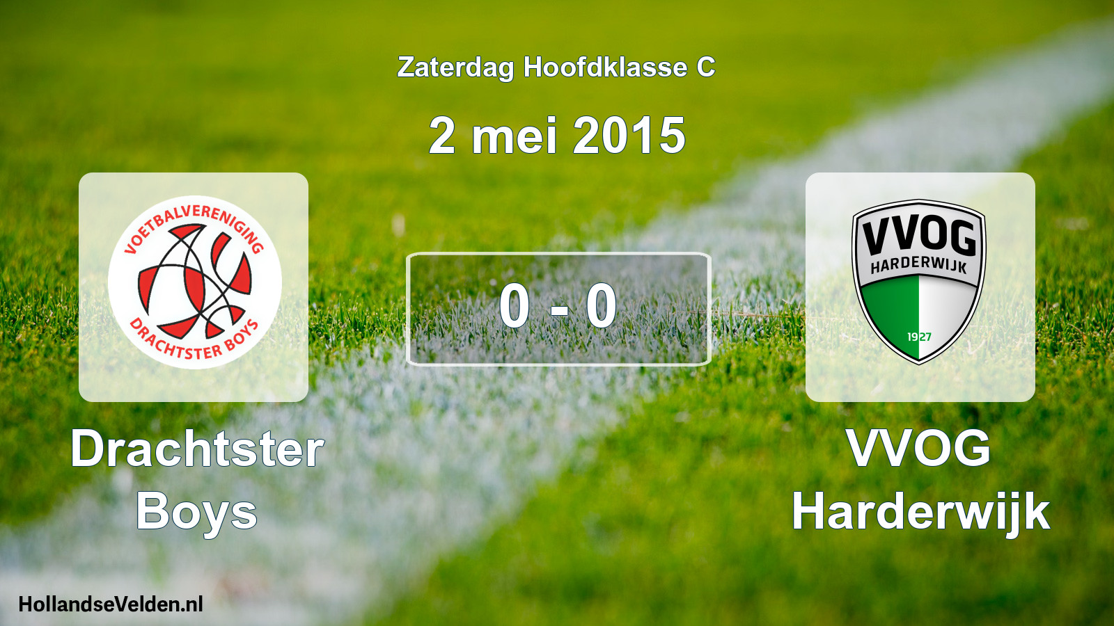 Total number of matches played: Drachtster Boys - VVOG Harderwijk 0 - 0 (2 May 2015)
