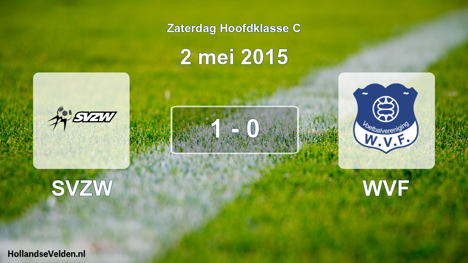 Total number of matches played: SVZW - WVF 1 - 0 (2 May 2015)