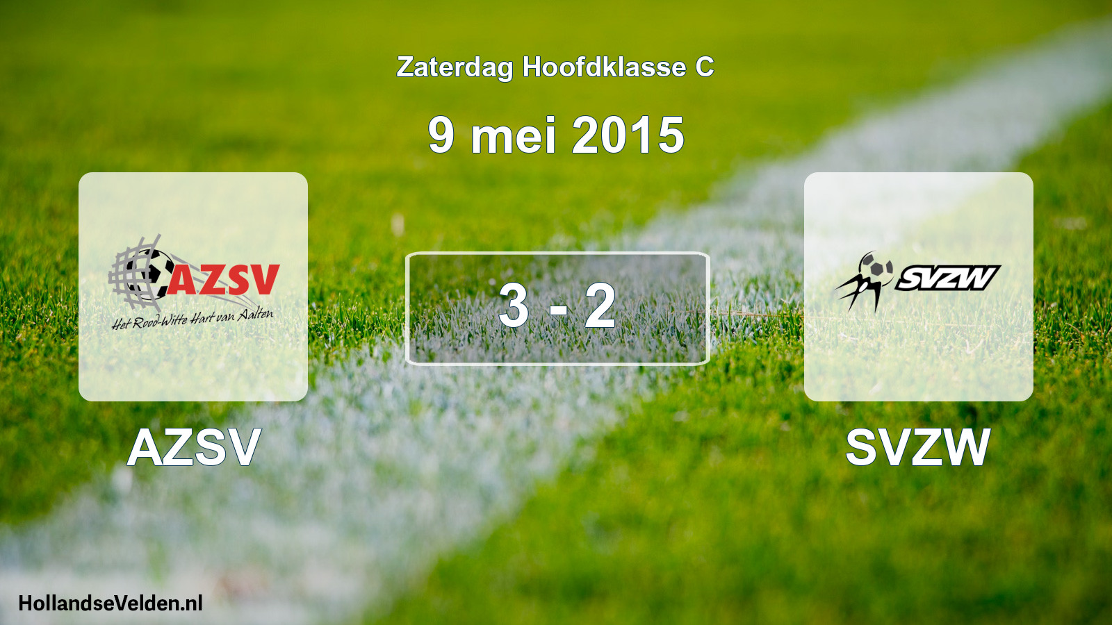 Total number of matches played: AZSV - SVZW 3 - 2 (9 May 2015)