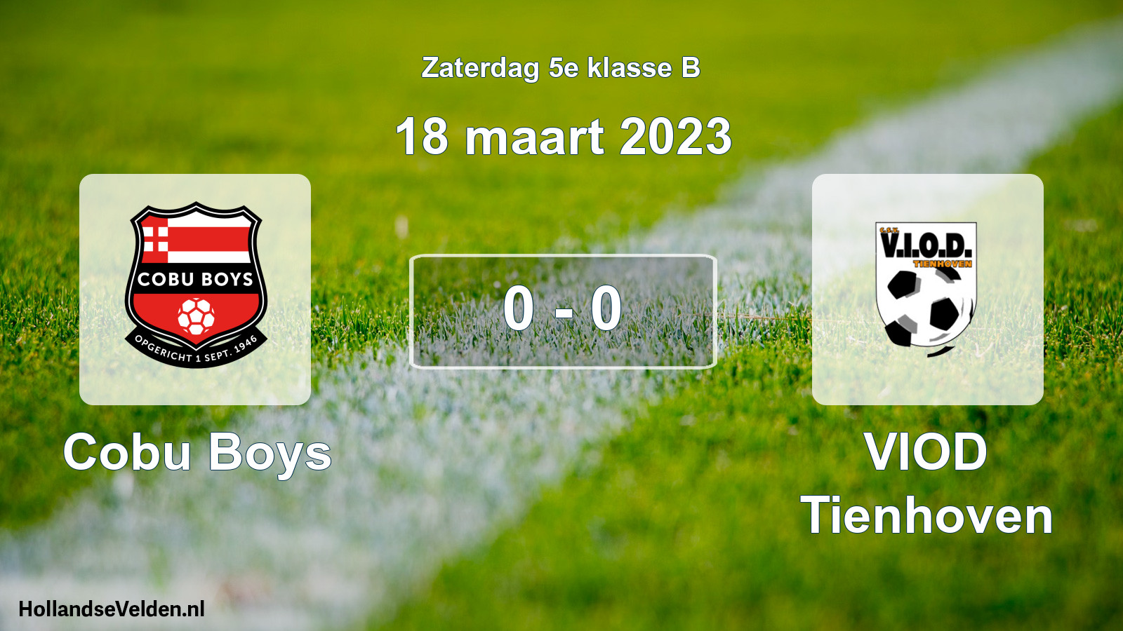 Total number of matches played: Cobu Boys - VIOD Tienhoven 0 - 0 (18 March 2023)