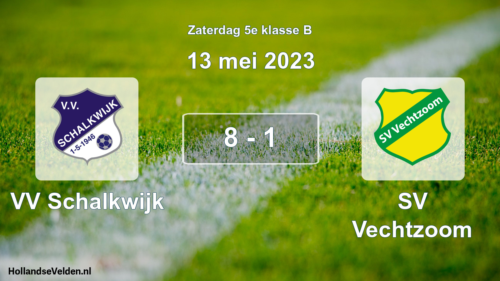Total number of matches played: VV Schalkwijk - SV Vechtzoom 8 - 1 (13 May 2023)