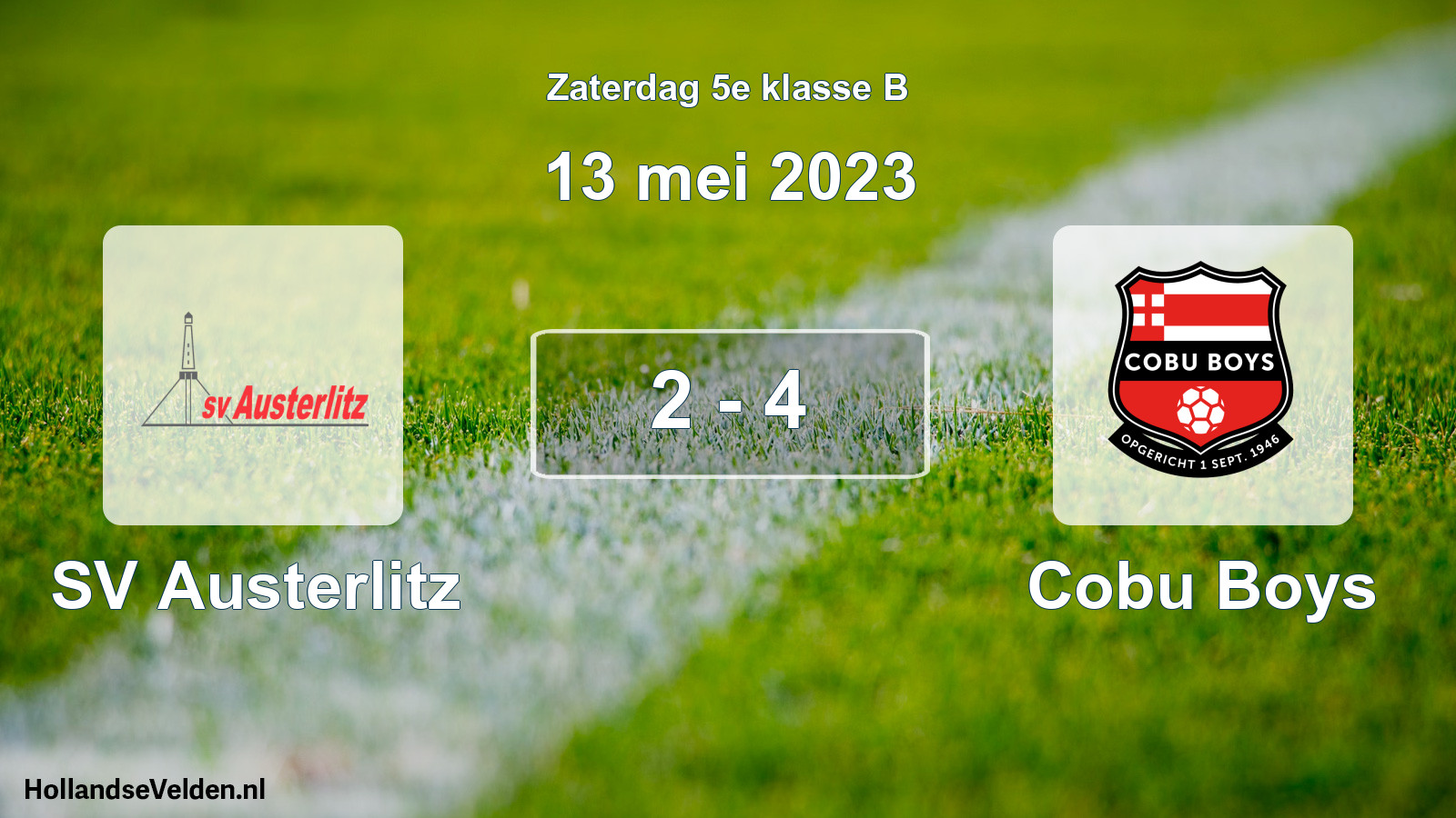 Total number of matches played: SV Austerlitz - Cobu Boys 2 - 4 (13 May 2023)