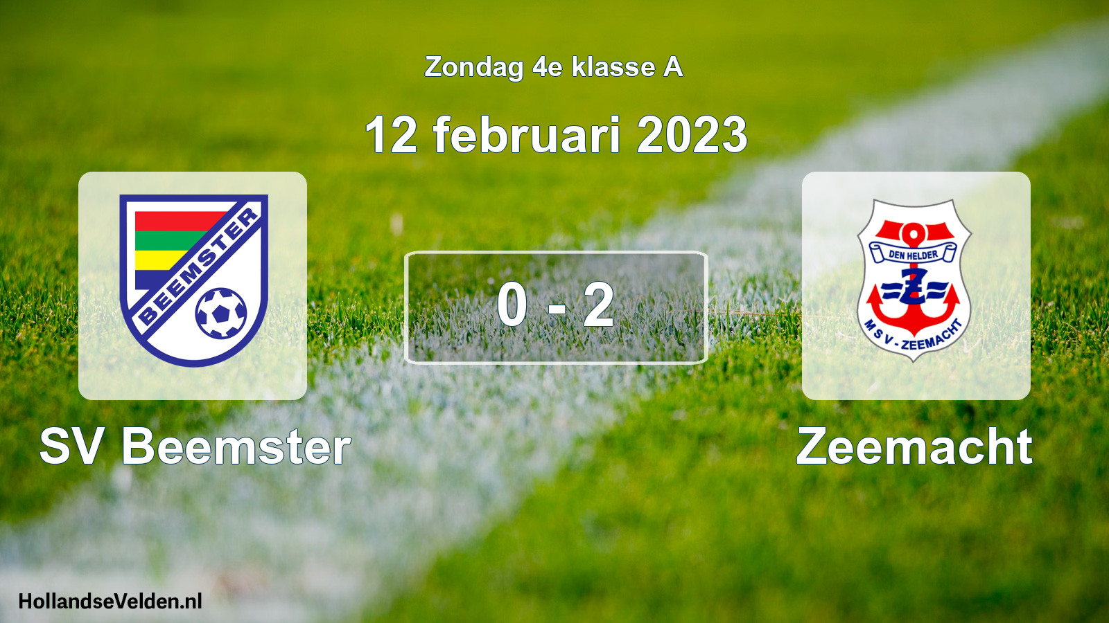 Total number of matches played: SV Beemster - Zeemacht 0 - 2 (12 February 2023)