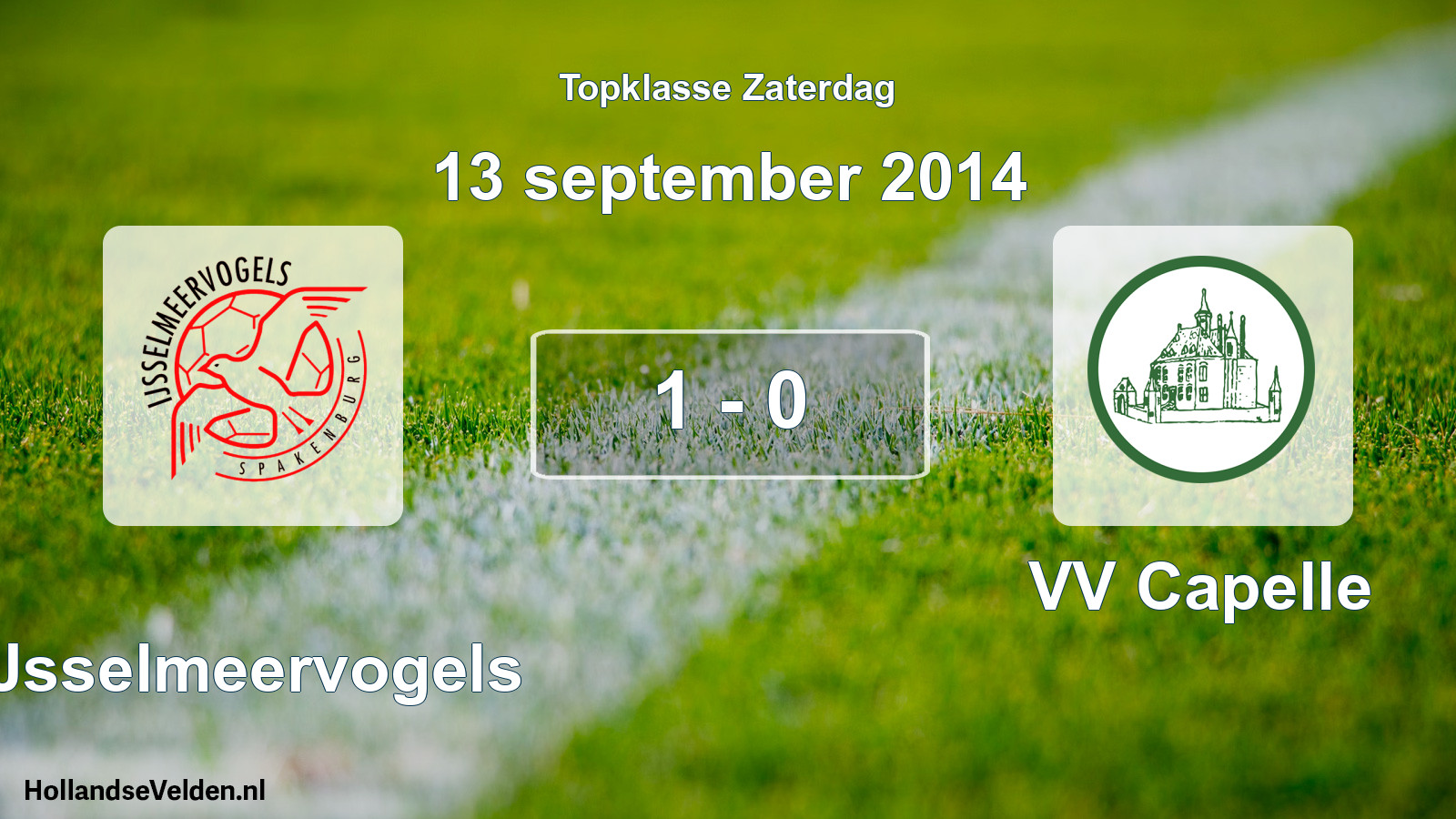 Total number of matches played: IJsselmeervogels - VV Capelle 1 - 0 (13 September 2014)