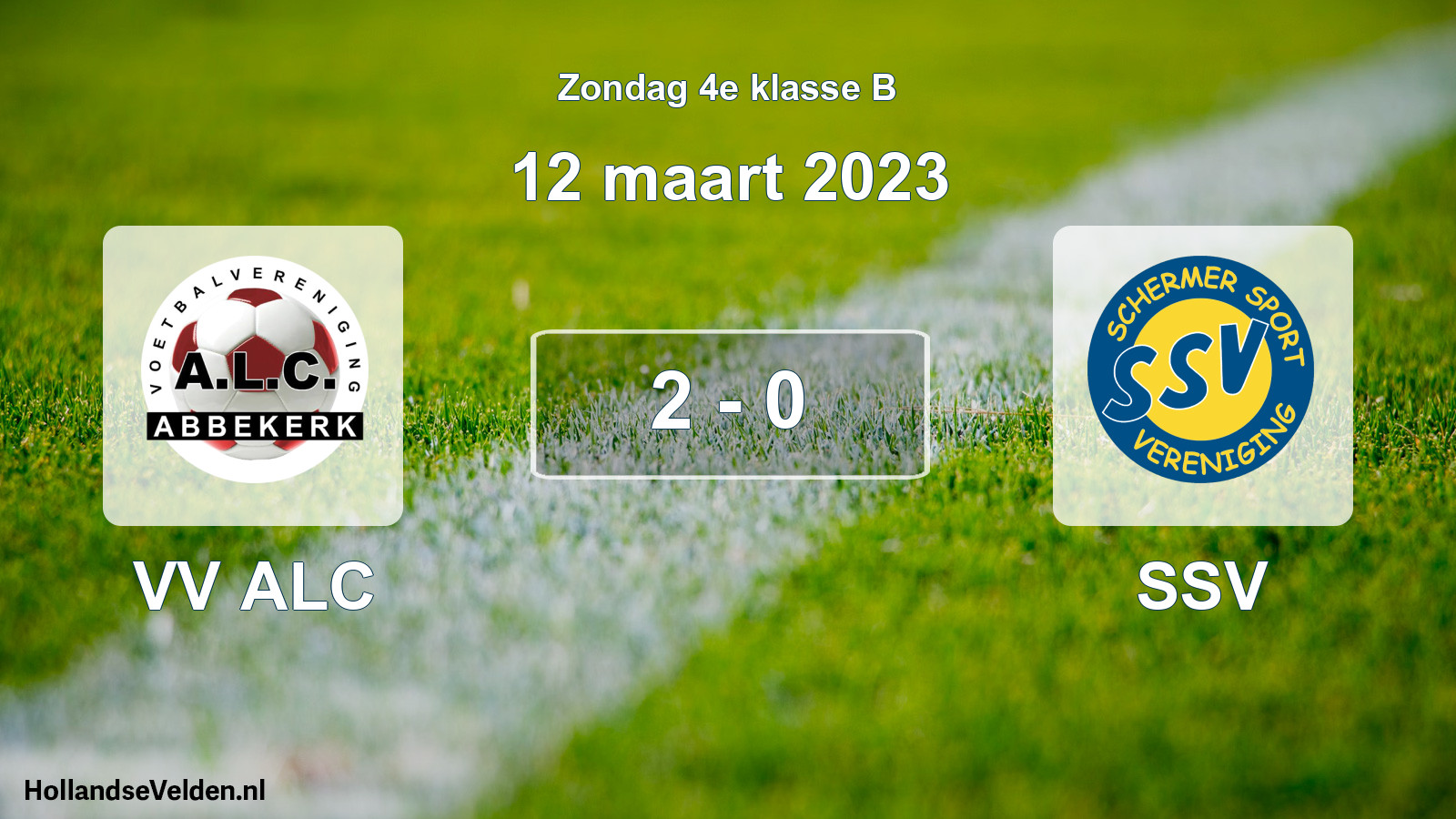 Total number of matches played: VV ALC - SSV 2 - 0 (12 March 2023)
