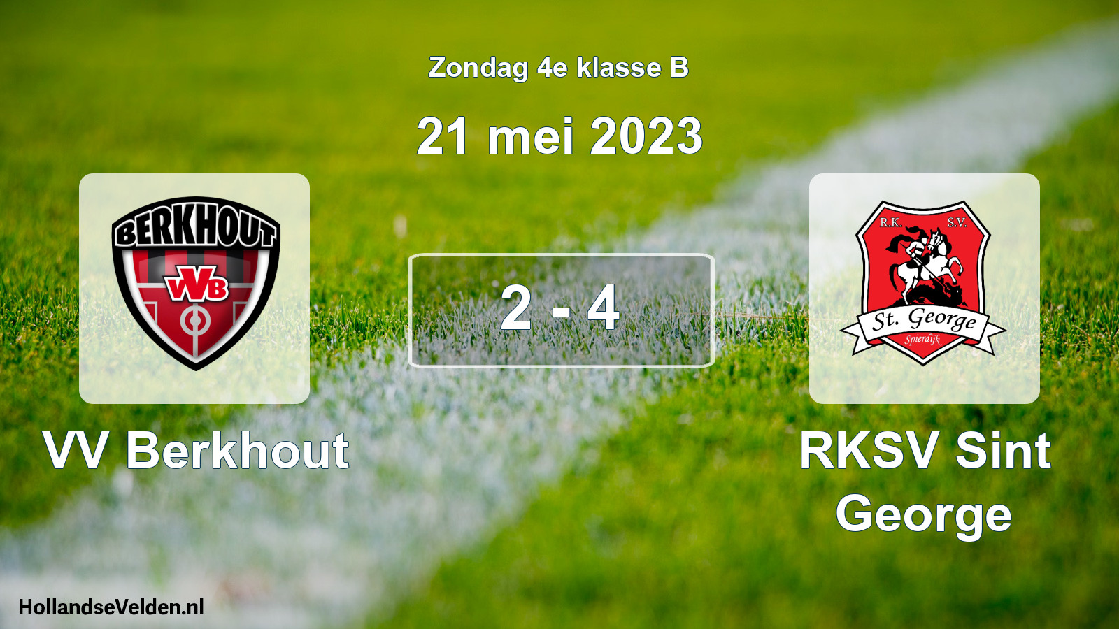 Total number of matches played: VV Berkhout - RKSV Sint George 2 - 4 (21 May 2023)