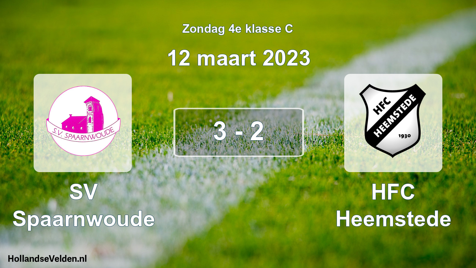 Total number of matches played: SV Spaarnwoude - HFC Heemstede 3 - 2 (12 March 2023)