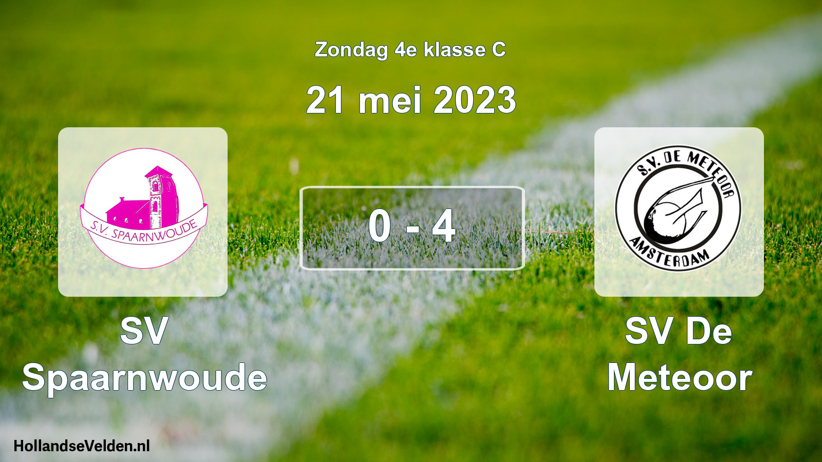 Total number of matches played: SV Spaarnwoude - SV De Meteoor 0 - 4 (21 May 2023)