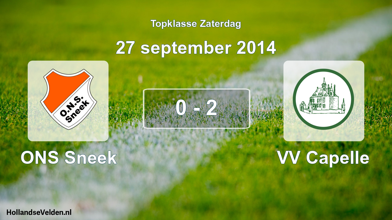 Total number of matches played: ONS Sneek - VV Capelle 0 - 2 (27 September 2014)