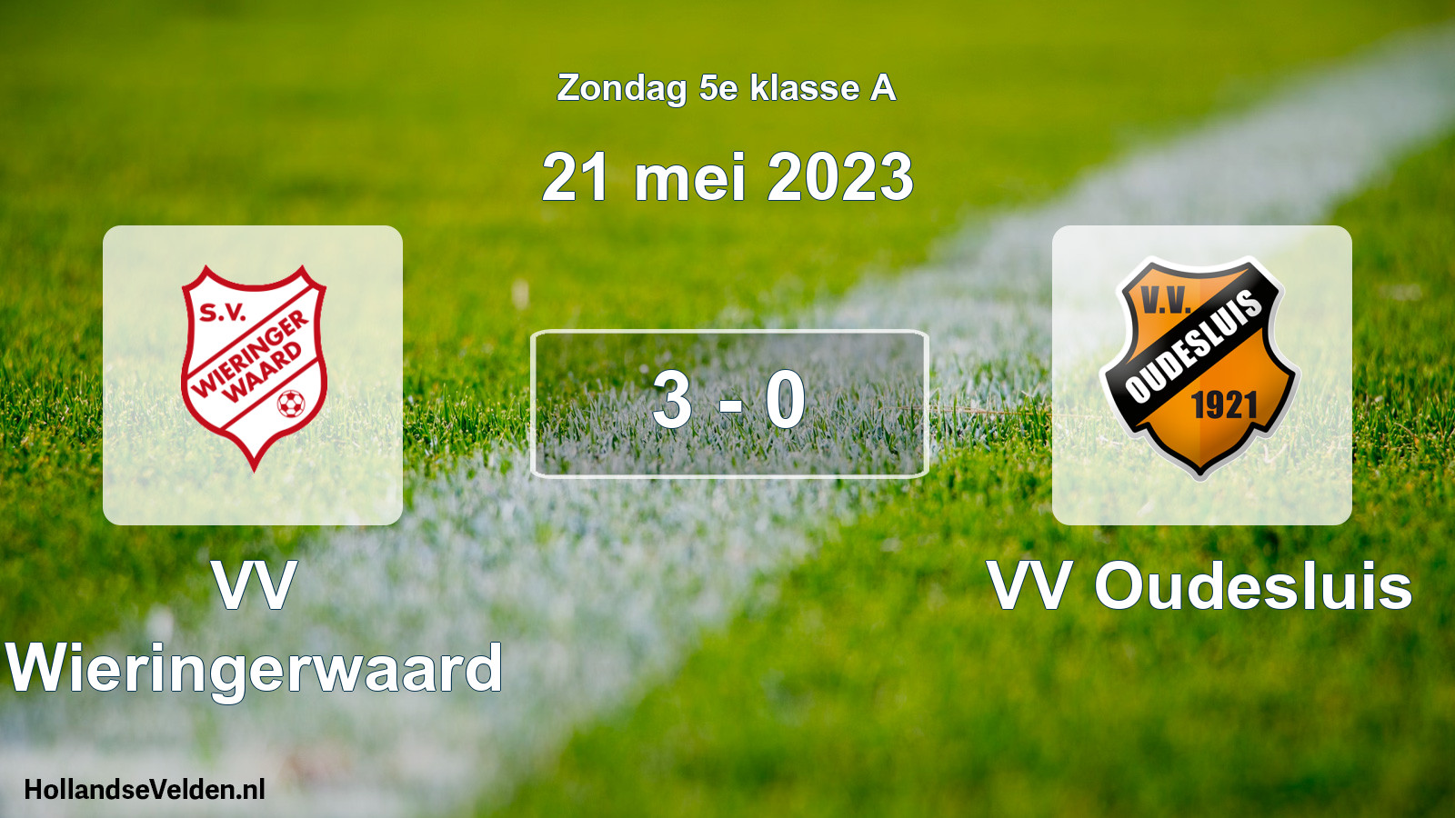 Total number of matches played: VV Wieringerwaard - VV Oudesluis 3 - 0 (21 May 2023)