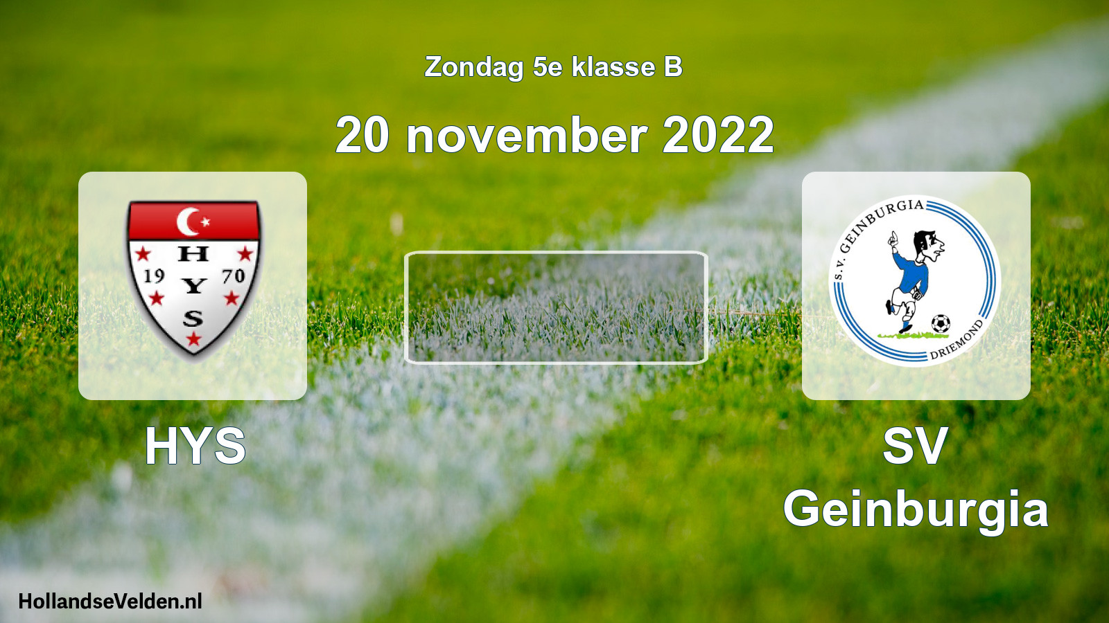 Scheduled Match: HYS - SV Geinburgia (20 November 2022)
