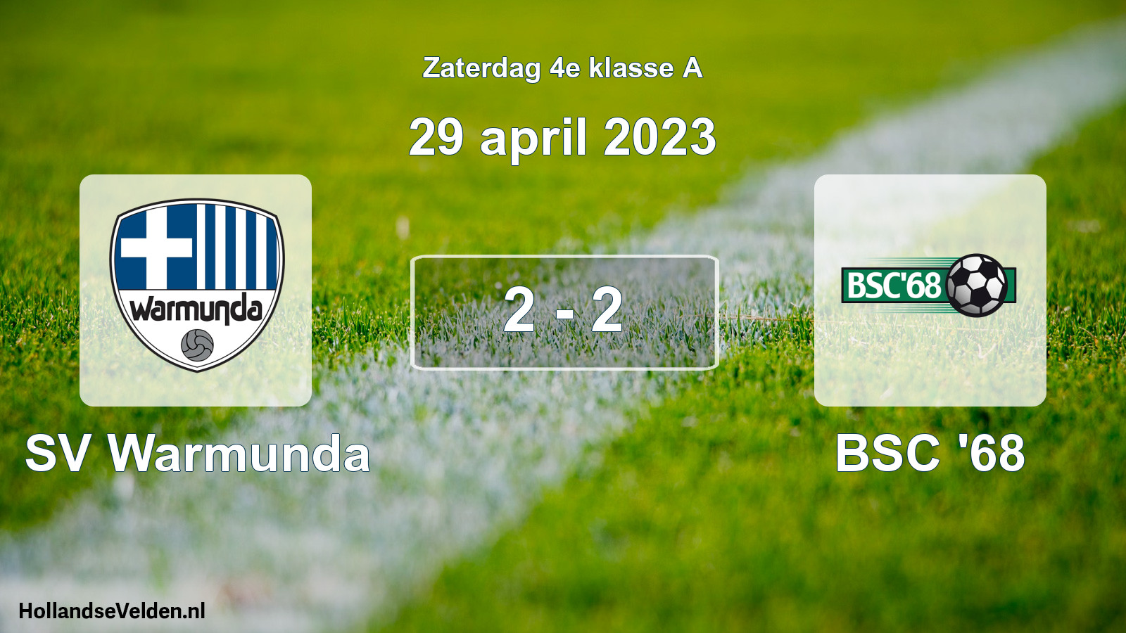 Total number of matches played: SV Warmunda - BSC '68 2 - 2 (29 April 2023)