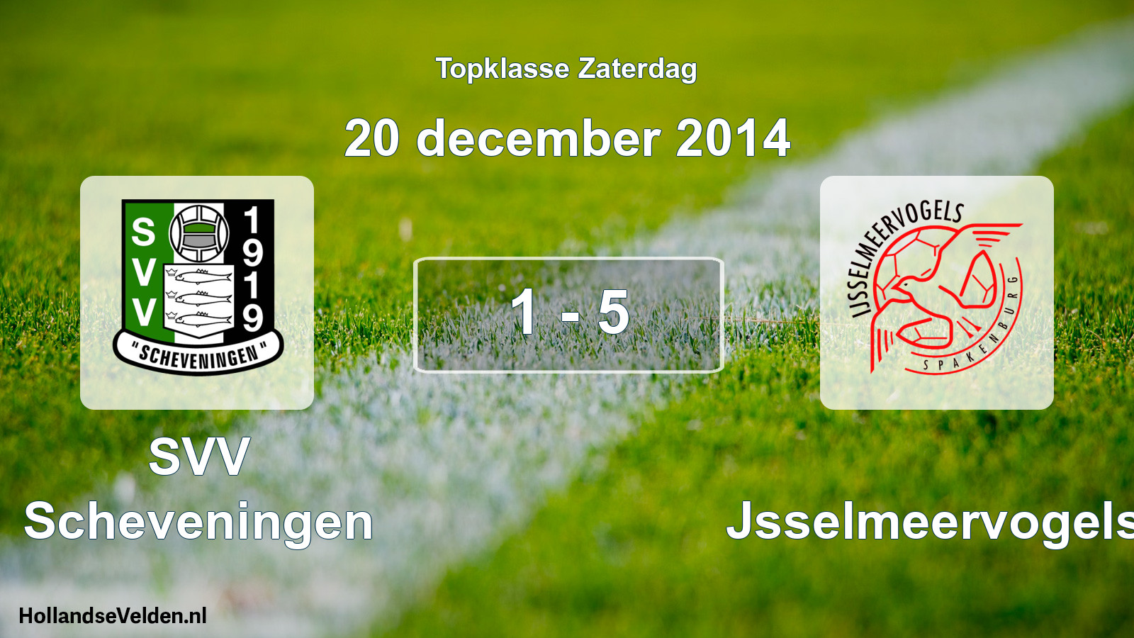 Total number of matches played: SVV Scheveningen - IJsselmeervogels 1 - 5 (20 December 2014)