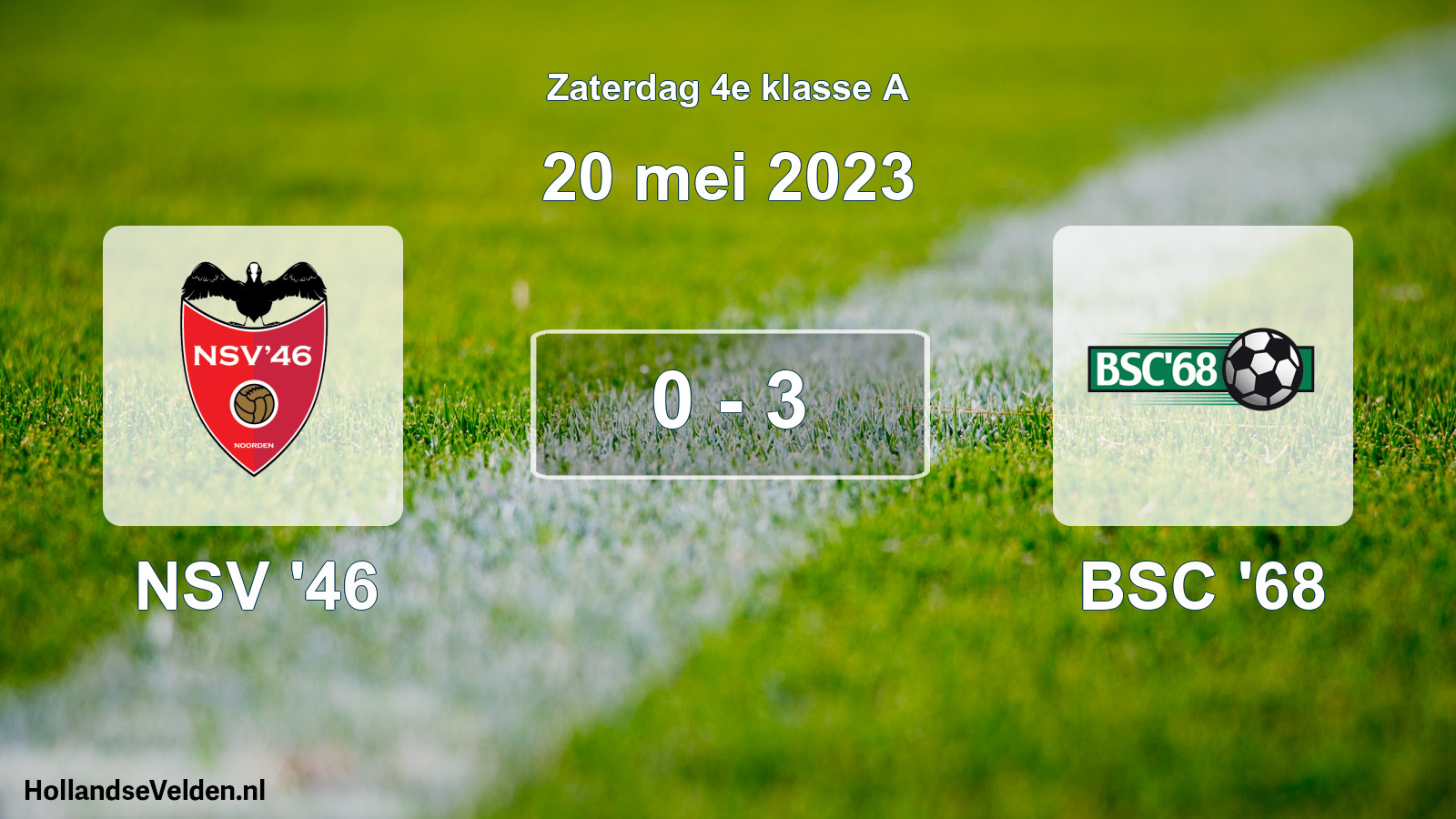 Total number of matches played: NSV '46 - BSC '68 0 - 3 (20 May 2023)