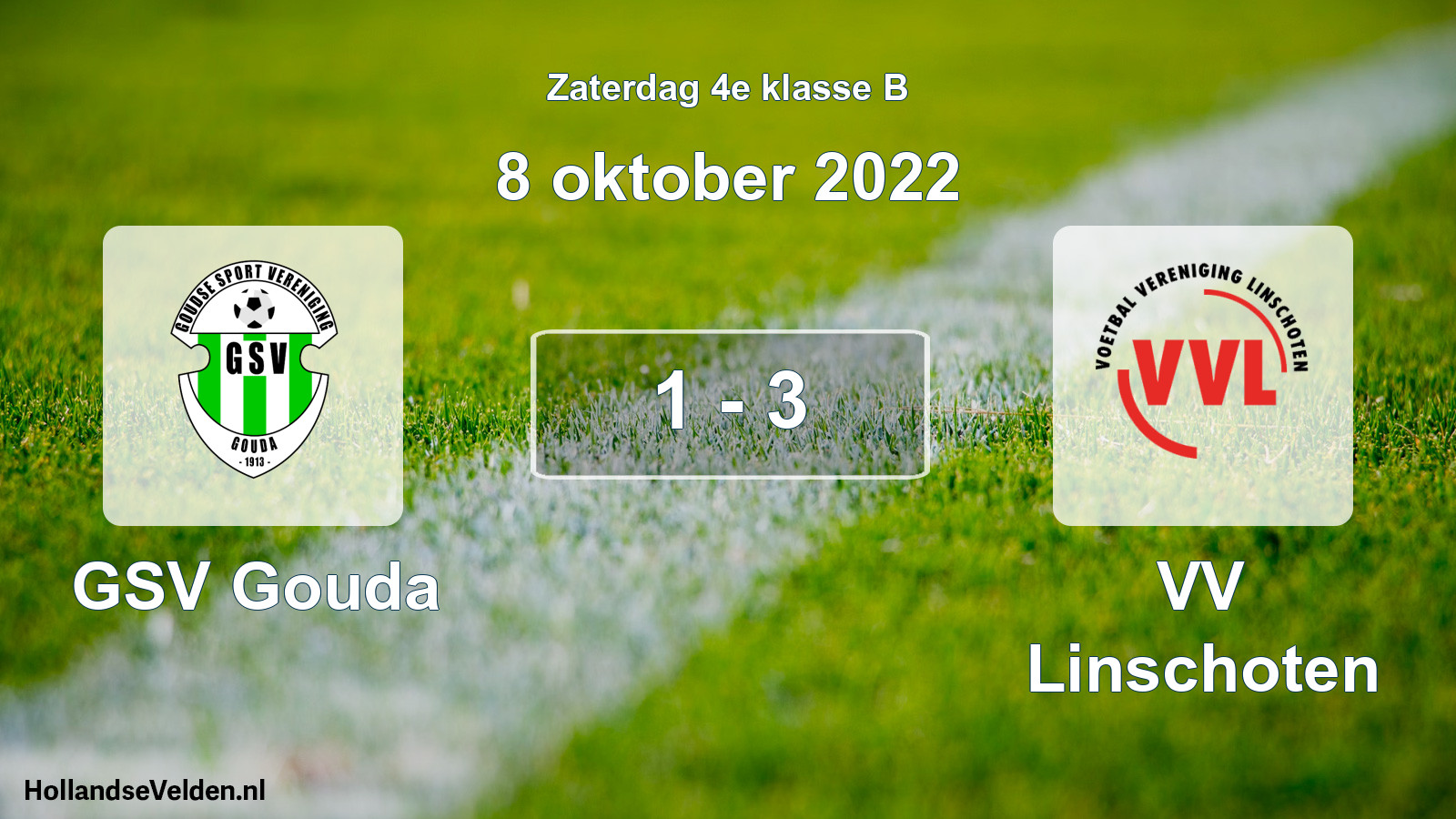 Total number of matches played: GSV Gouda - VV Linschoten 1 - 3 (8 October 2022)