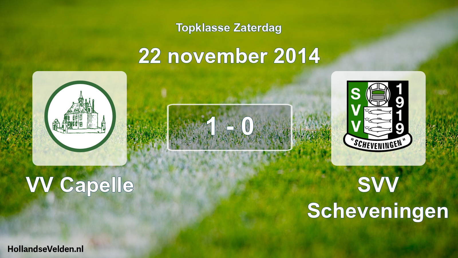 Total number of matches played: VV Capelle - SVV Scheveningen 1 - 0 (22 November 2014)